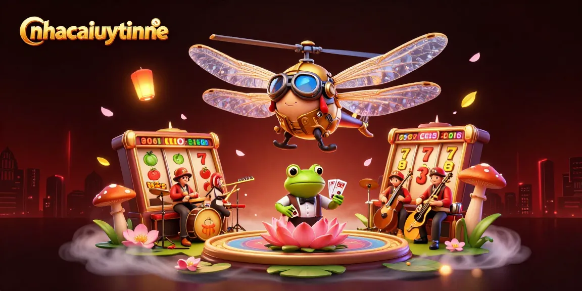 Experience dynamic gaming with nhacaiuytinne as a dragonfly pilot and frog dealer in vibrant casino action.