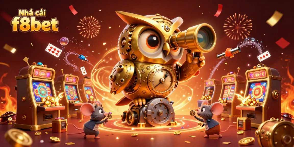 Discover winning strategies at Nhà cái f8bet in a vibrant, detailed casino scene.