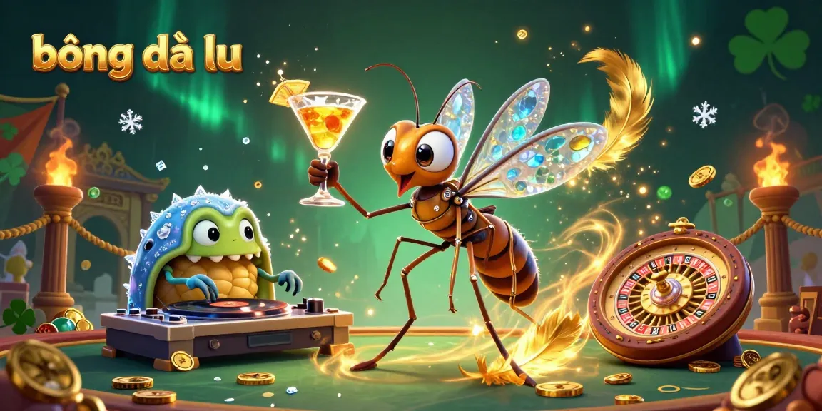 Experience thrilling 순간 with bóng đá lu as the cartoon mosquito mascot brings life to the casino scene.