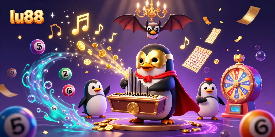 Experience thrilling games at lu88 with a lively 3D casino scene filled with excitement.