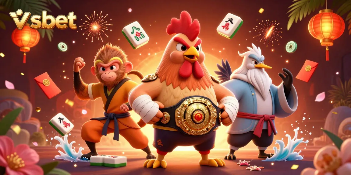 Experience the thrill of vsbet activities with a vibrant 3D casino scene featuring dynamic characters and rich elements.