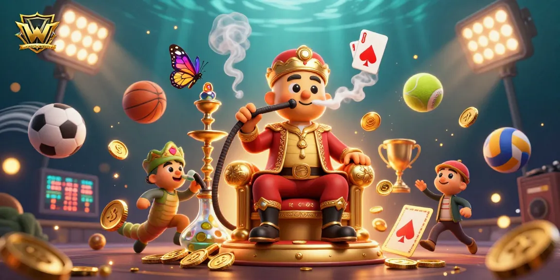Engaging wallaseycemetery themed illustration showcasing a vibrant casino scene with playful characters.